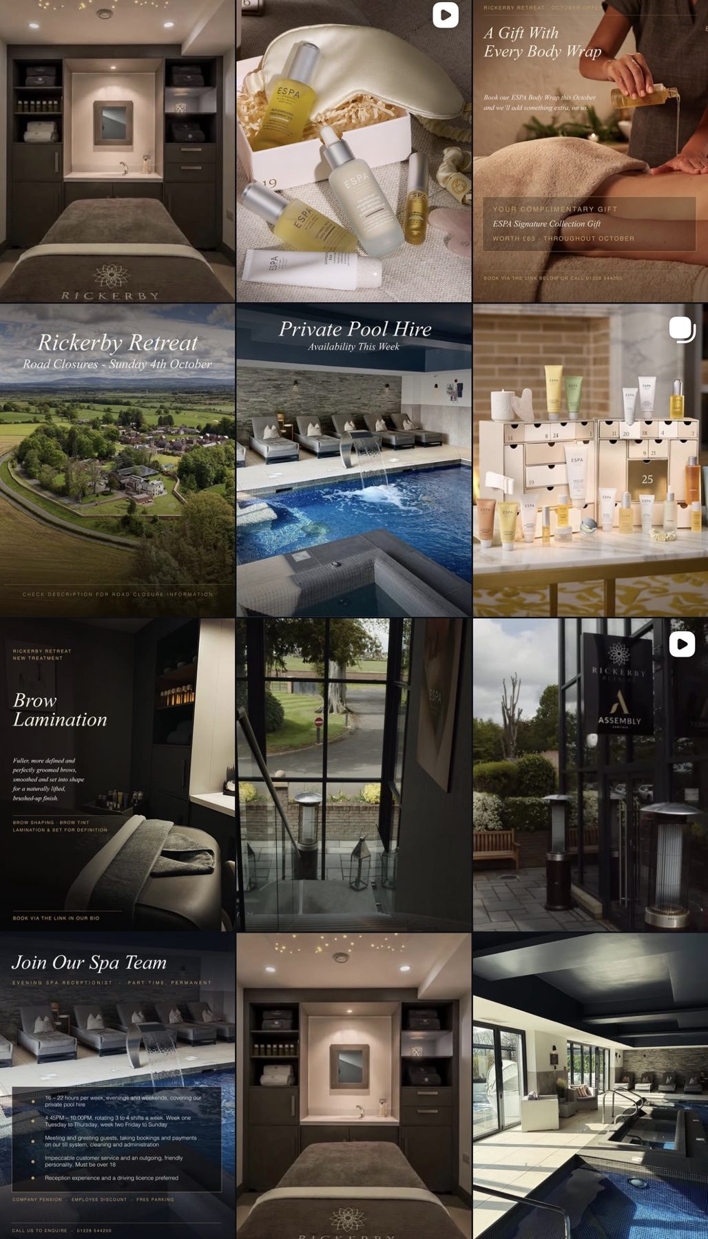 Rickerby Retreat Instagram feed